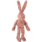 Кучешка играчка Flamingo TOY ROZETTE RABBIT OLD PINK ретро плюшено зайче